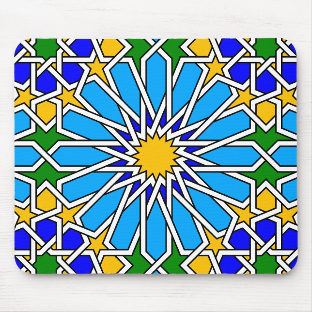 Tapis De Souris motif géométrique islamique Mousepad (Devant)