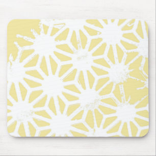 Tapis De Souris Motif géométrique jaune citron