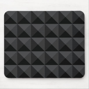Tapis De Souris Motif géométrique moderne de carré noir