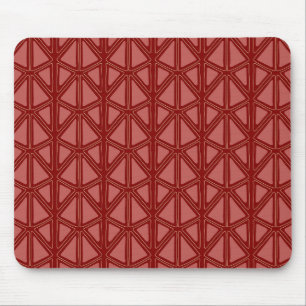 Tapis De Souris Motif géométrique rouge