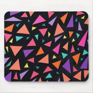 Tapis De Souris Motif géométrique triangulaire multicolore