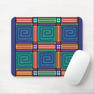 Tapis De Souris Motif géométrique vibrant