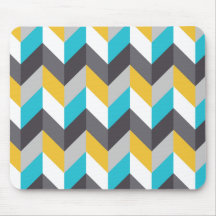 Tapis De Souris Chevron Gris Jaune Zazzlefr