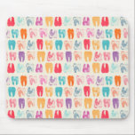 Tapis De Souris Motif grunge de dent<br><div class="desc">Caractéristiques de conception ce qu'un motif des dents a faites dans un style grunge coloré.</div>