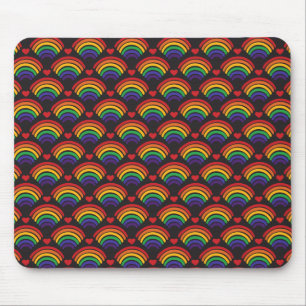 Tapis De Souris Motif Heart & Rainbows