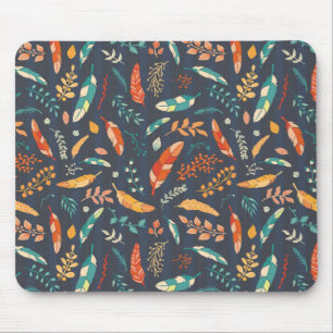 Tapis De Souris Motif hippie de plume de Boho