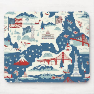 Tapis De Souris Motif historique vintage-américain (2)