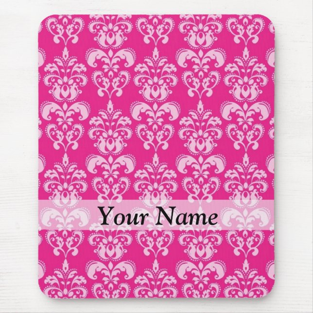 Tapis De Souris Motif humide rose chaud (Devant)
