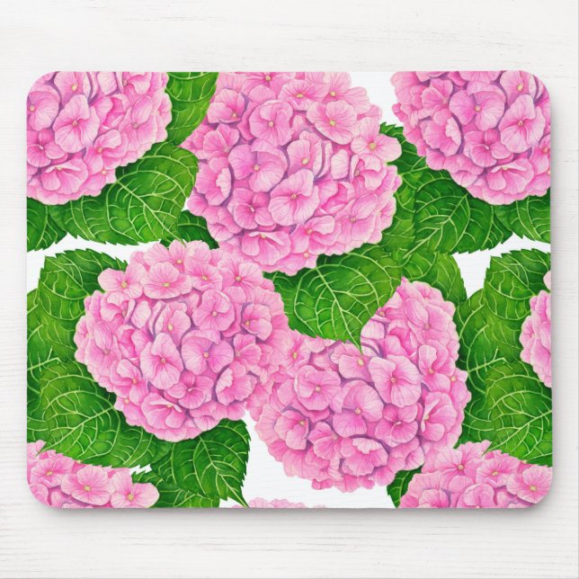 Tapis De Souris Motif Hydrangea (Devant)