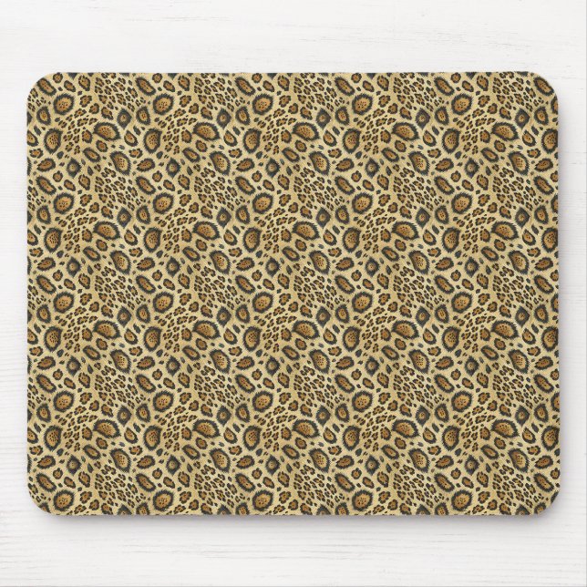 Tapis De Souris Motif imprimé léopard – Conception de peau d'anima (Devant)