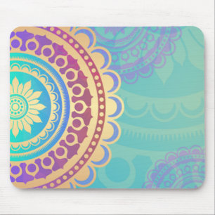 Tapis De Souris Motif indou coloré d'art