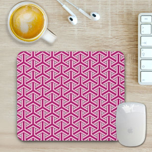 Tapis de souris motif japonais magenta