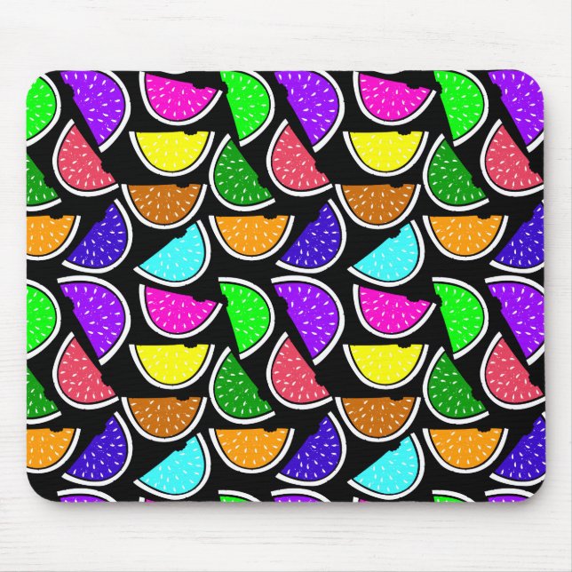 Tapis De Souris Motif joli pastèque coloré (Devant)