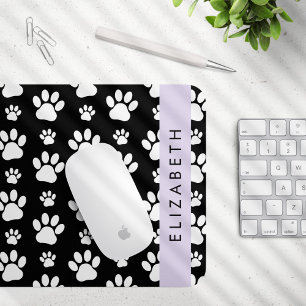 Tapis De Souris Motif mâle, Patrouilles de chien, Noir et Blanc, V
