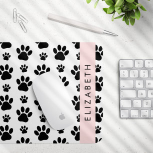 Tapis De Souris Motif mâle, Patrouilles de chien, Noir et Blanc, V