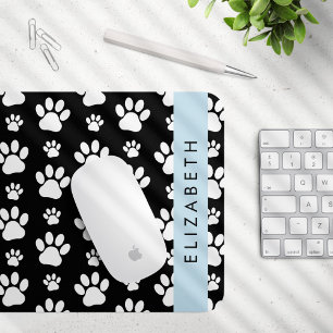 Tapis De Souris Motif mâle, Patrouilles de chien, Noir et Blanc, V