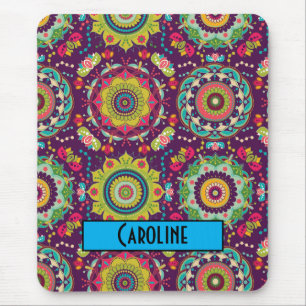 Tapis De Souris Motif Mandala Rétro