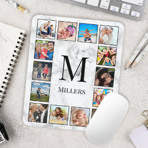 Tapis De Souris Motif Marbre blanc en pierre