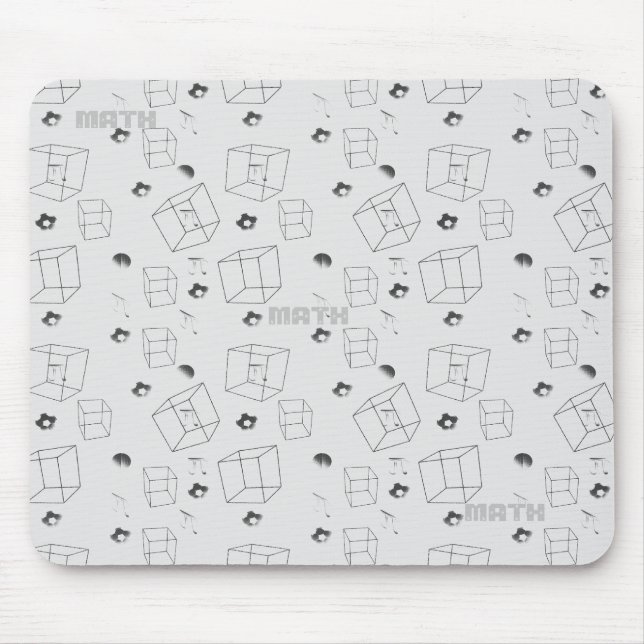 Tapis De Souris Motif mathématique moderne (Devant)
