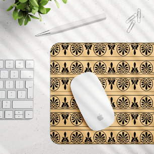 Tapis De Souris Motif méditerranéen grec Arabesque Brown