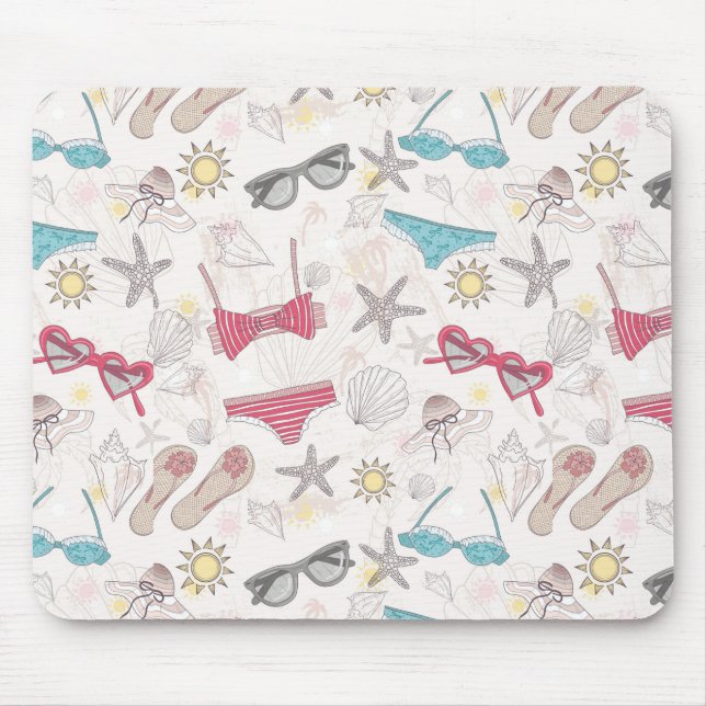 Tapis De Souris Motif mignon d'abrégé sur été (Devant)