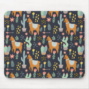 Tapis De Souris Motif mignon d'alpaga