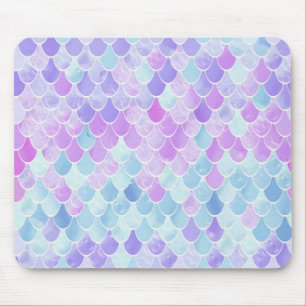 TAPIS DE SOURIS MOTIF MIGNON D'ÉCHELLES DE SIRÈNE DE FILLES, ROS