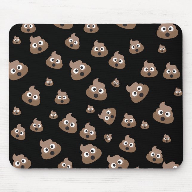 Tapis De Souris Motif mignon d'Emoji de dunette (Devant)