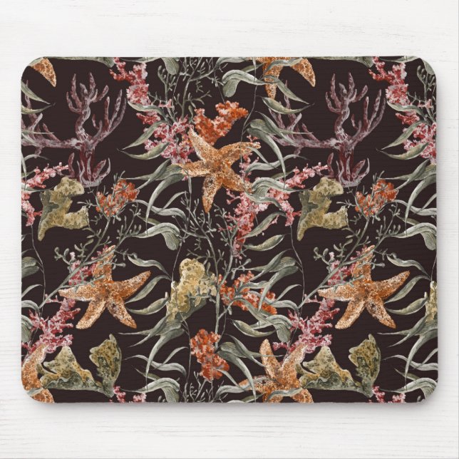 Tapis De Souris Motif minable de vie marine (Devant)