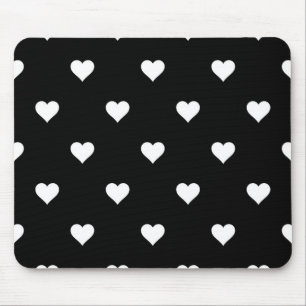Tapis De Souris Motif minimaliste noir et blanc