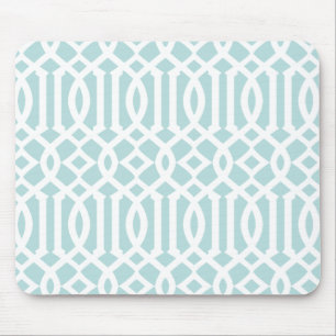 Tapis De Souris Motif moderne Aqua Trellis