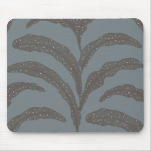Tapis De Souris Motif Moderne de Feuille de Palmier Tropical Charb
