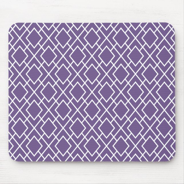 Tapis De Souris Motif moderne élégant violet diamant (Devant)