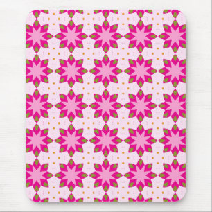 Tapis De Souris Motif mosaïque à pétales roses