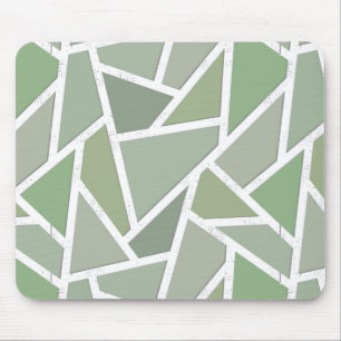 Tapis De Souris Motif mosaïque vert olive