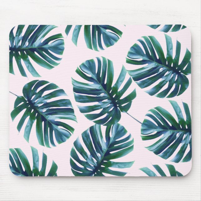 Tapis De Souris Motif Mousepad de Monstera (Devant)