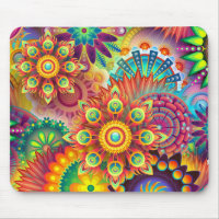Motif multicolore Art Déco
