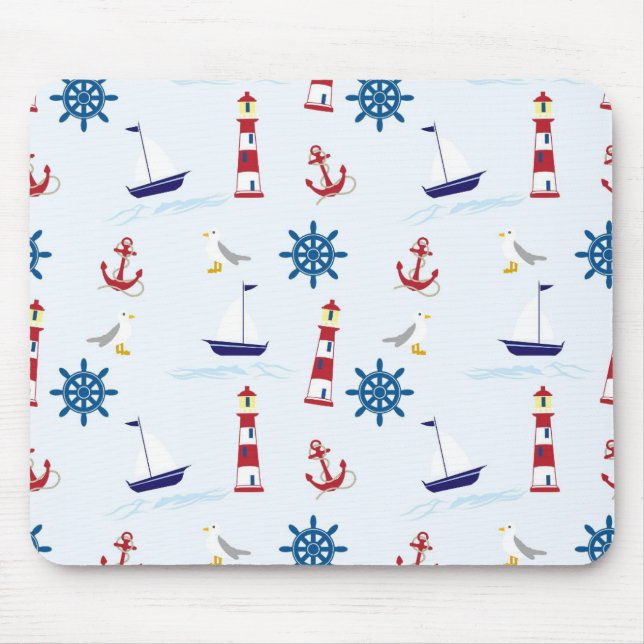 Tapis De Souris Motif nautique (Devant)