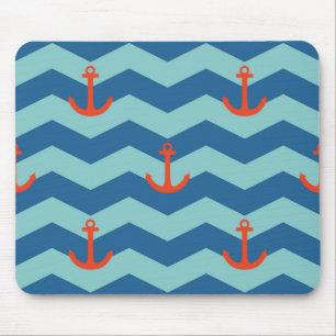 Tapis De Souris Motif nautique de Chevron