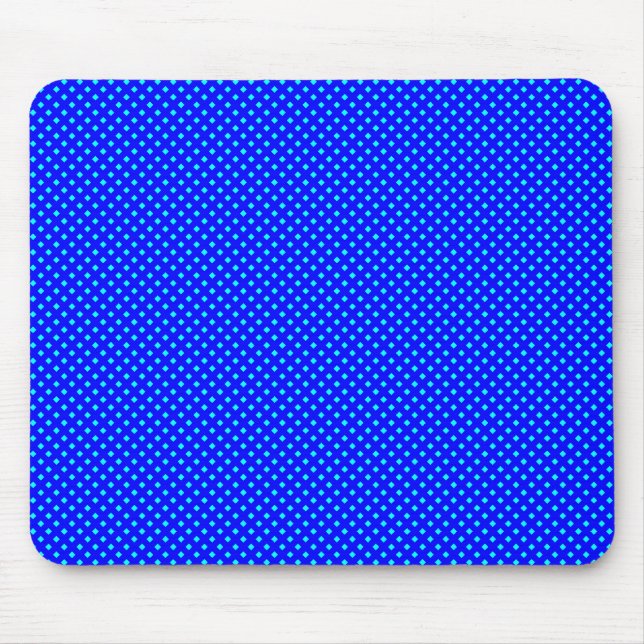 Tapis De Souris Motif net bleu avec Cyan (Devant)