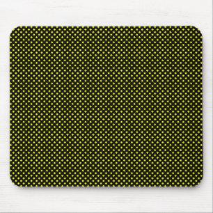 Tapis De Souris Motif net noir avec jaune