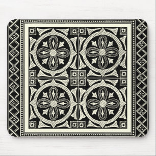 Tapis De Souris Motif noir et blanc de mandala par le studio de