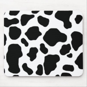 Tapis De Souris motif noir et blanc d'impression de vache