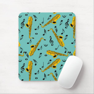 Tapis De Souris Motif note musique saxophone