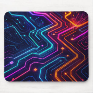 Tapis De Souris Motif optique fibre optique