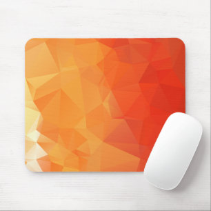 Tapis De Souris Motif orange et rouge de facette