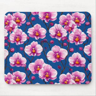 Tapis De Souris motif Orchidées roses