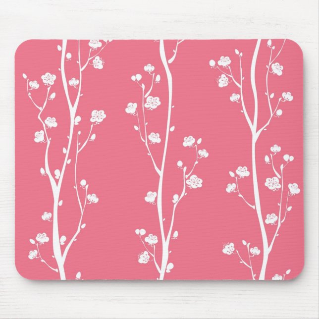 Tapis De Souris Motif oriental de fleur de prune (Devant)
