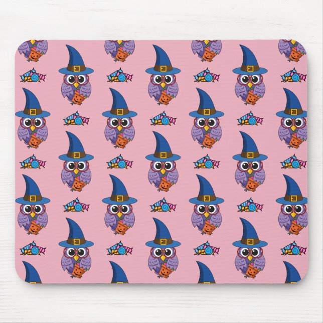 Tapis De Souris Motif Owl de l'assistant de dessin animé (Devant)