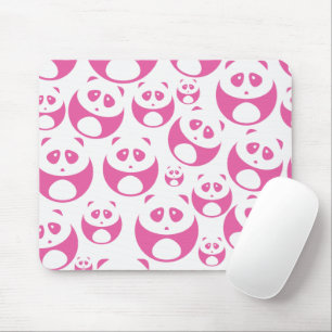 Tapis De Souris Motif Panda rose et blanc Kawaii Baby